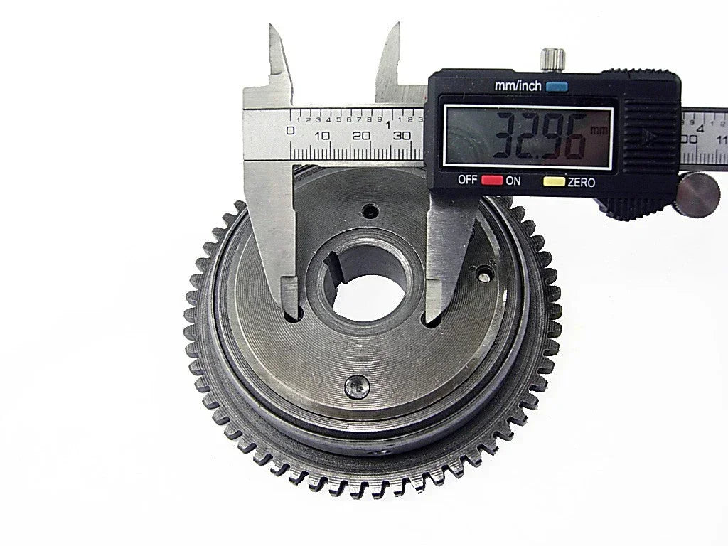 GY6 125cc 150cc starter motor clutch assembly with digital caliper measurement