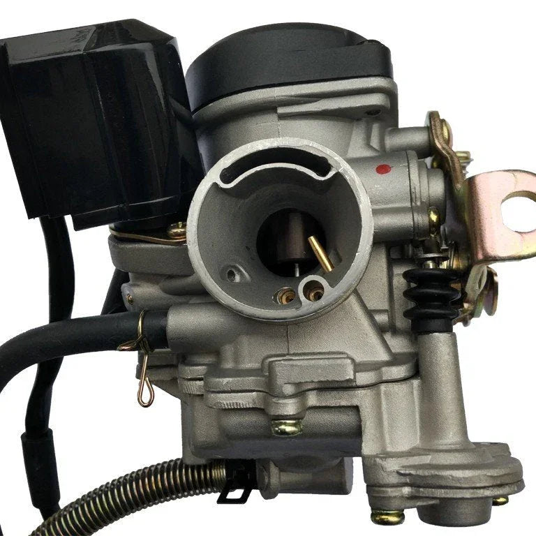 30mm by 19mm Keihin CVK 50cc carburetor from ChinesePartsUSA, displayed on a neutral background.