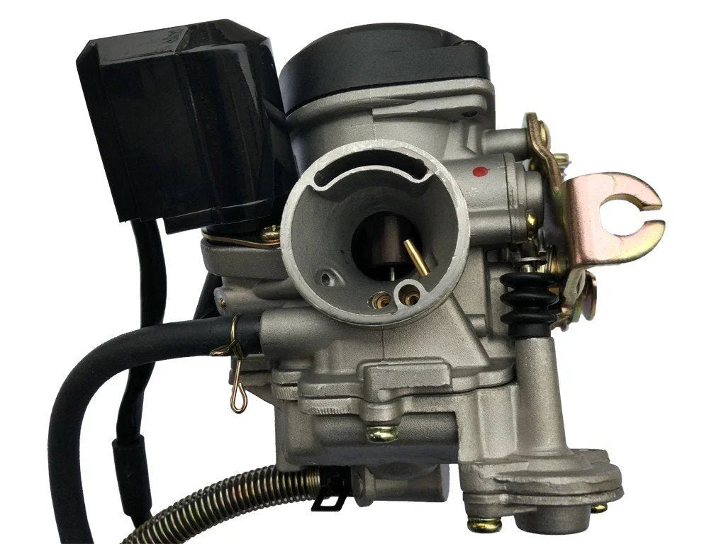 30mm by 19mm Keihin CVK 50cc carburetor from ChinesePartsUSA, displayed on a neutral background.