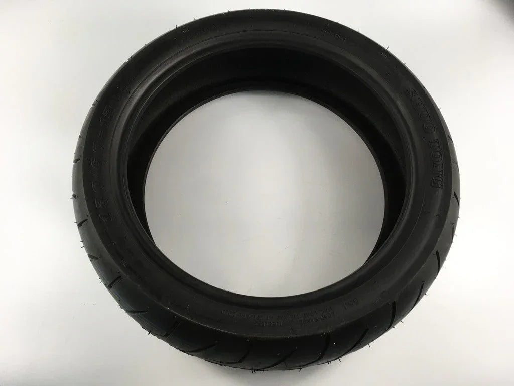 Tubeless 130/60-13 motorcycle tire for front or rear use, designed for scooters and mopeds by ChinesePartsUSA.