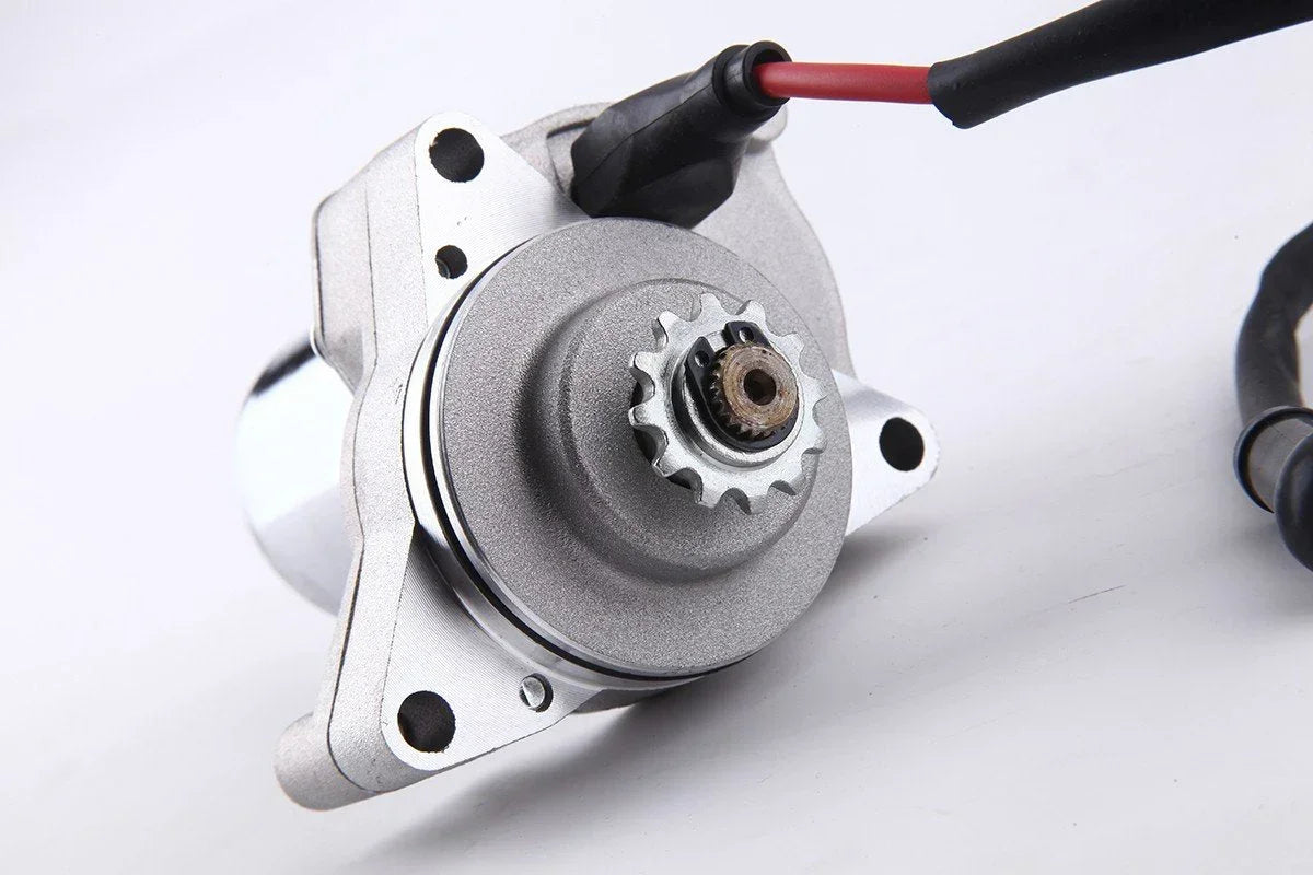 Small ATV starter with 3-bolt upper mount for TaoTao 90cc, 110cc, 125cc ATVs by ChinesePartsUSA.
