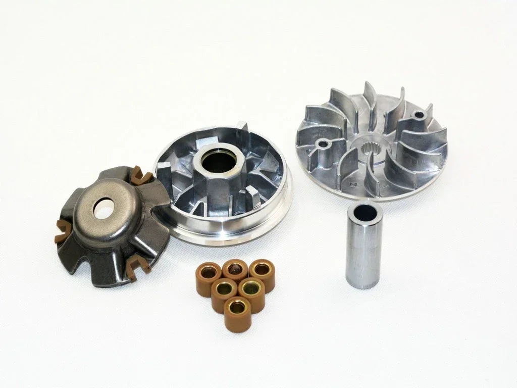 Scooter variator kit with roller weights and drive face for GY6 125cc 150cc engine