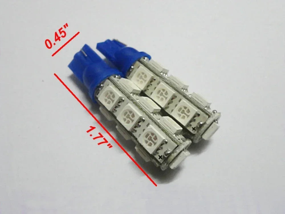 Blue 5050 LED bulb 12V from ChinesePartsUSA, suitable for universal automotive and accessory lighting applications.