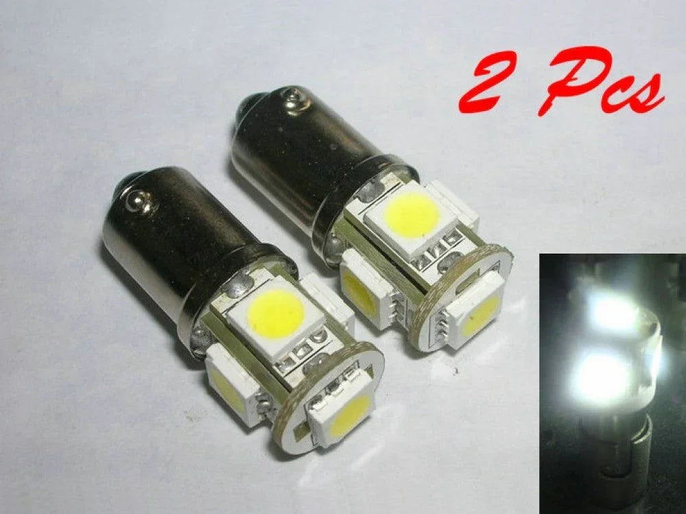 White 5050 LED bulb for car interior and license plate lighting, compatible with 12V vehicles, from ChinesePartsUSA.