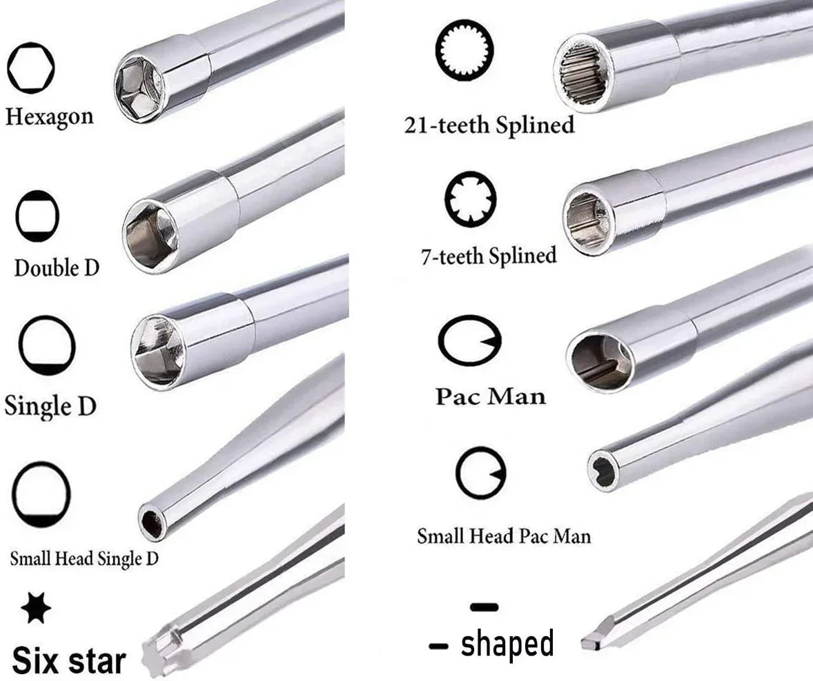 ChinesePartsUSA 10-piece carburetor adjustment screwdriver kit for vehicle repair and specialty automotive tools.