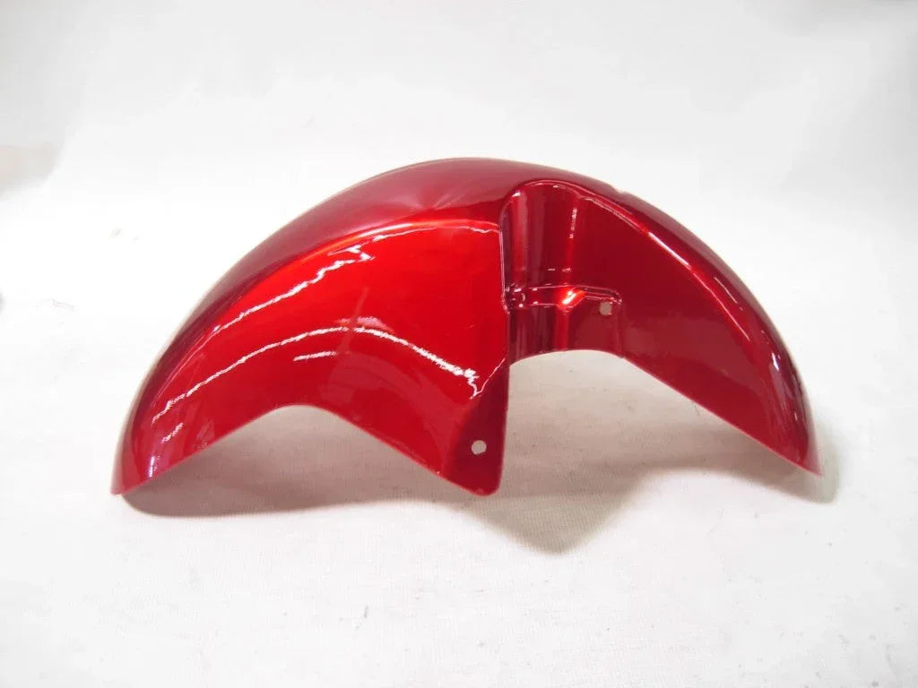 Wheel fender for vehicle, black metal construction with mounting brackets, designed to protect wheels from debris and dirt.