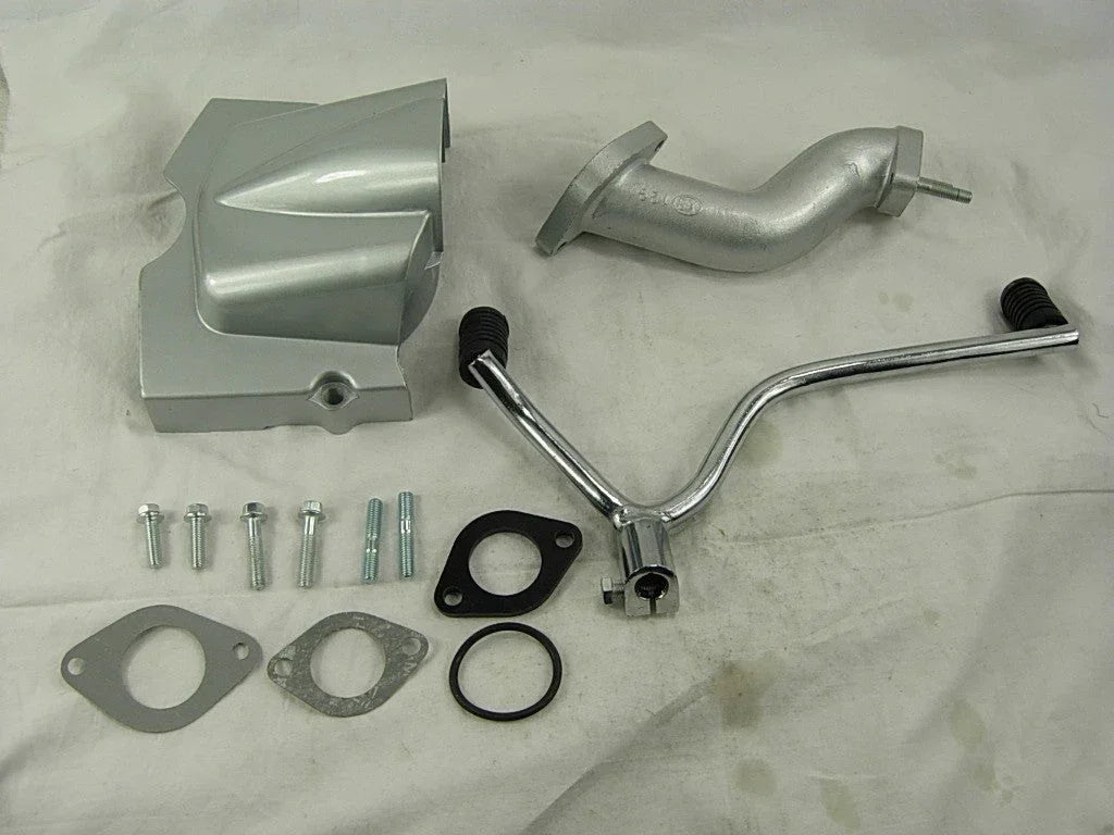 150cc 4-speed dirt bike gear with reverse engine, compatible with various dirt bike models, shown in the image.