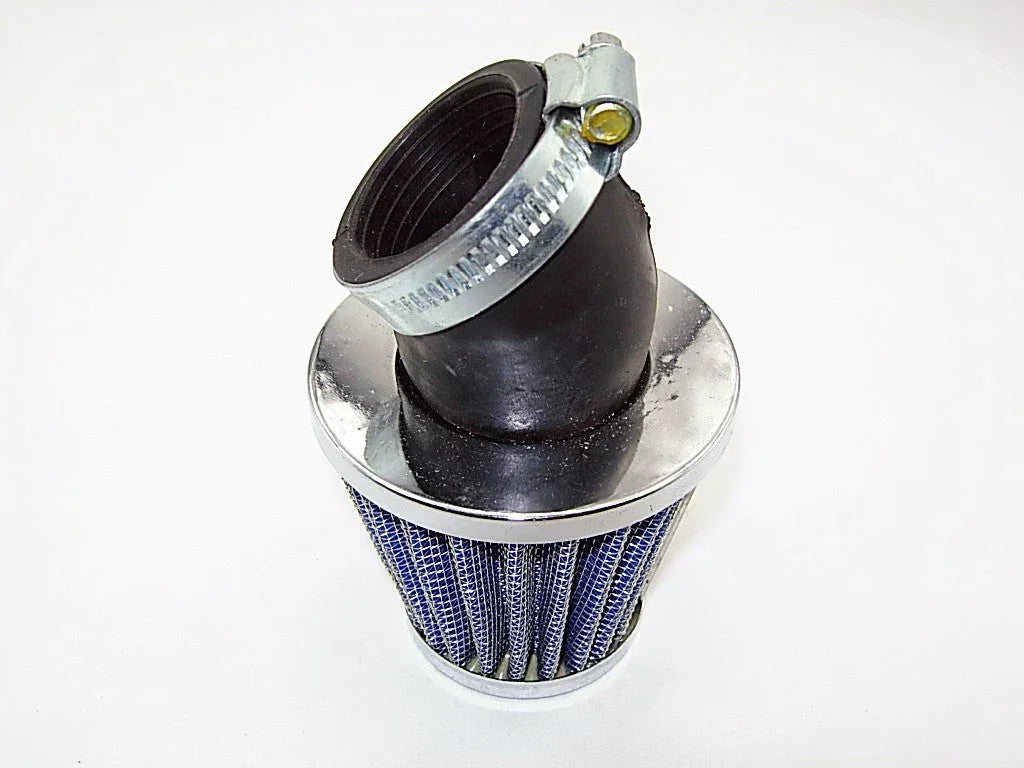 30-degree 35mm air filter for dirt bikes, designed to improve airflow and engine performance in off-road riding.