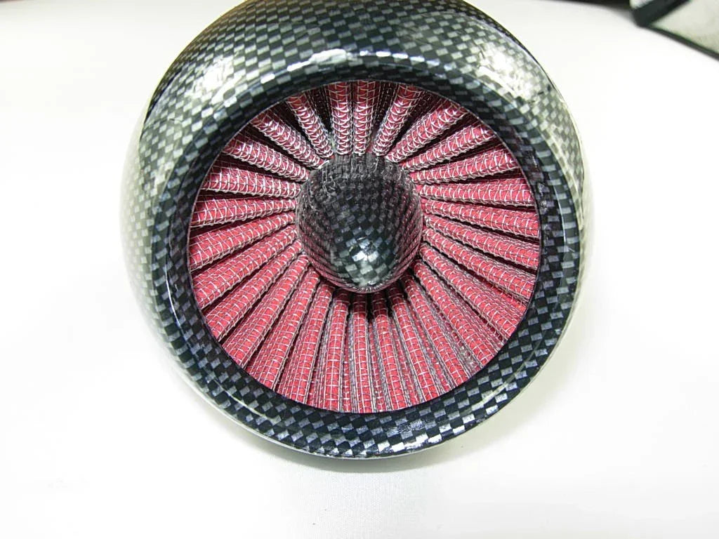 Dirt bike 35mm 30-degree air filter from vendor-unknown, showing the cylindrical filter element with mounting end