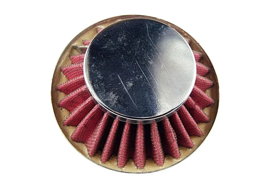 42mm dirt bike air filter, essential off-road motorcycle part, designed for optimal airflow and engine protection.