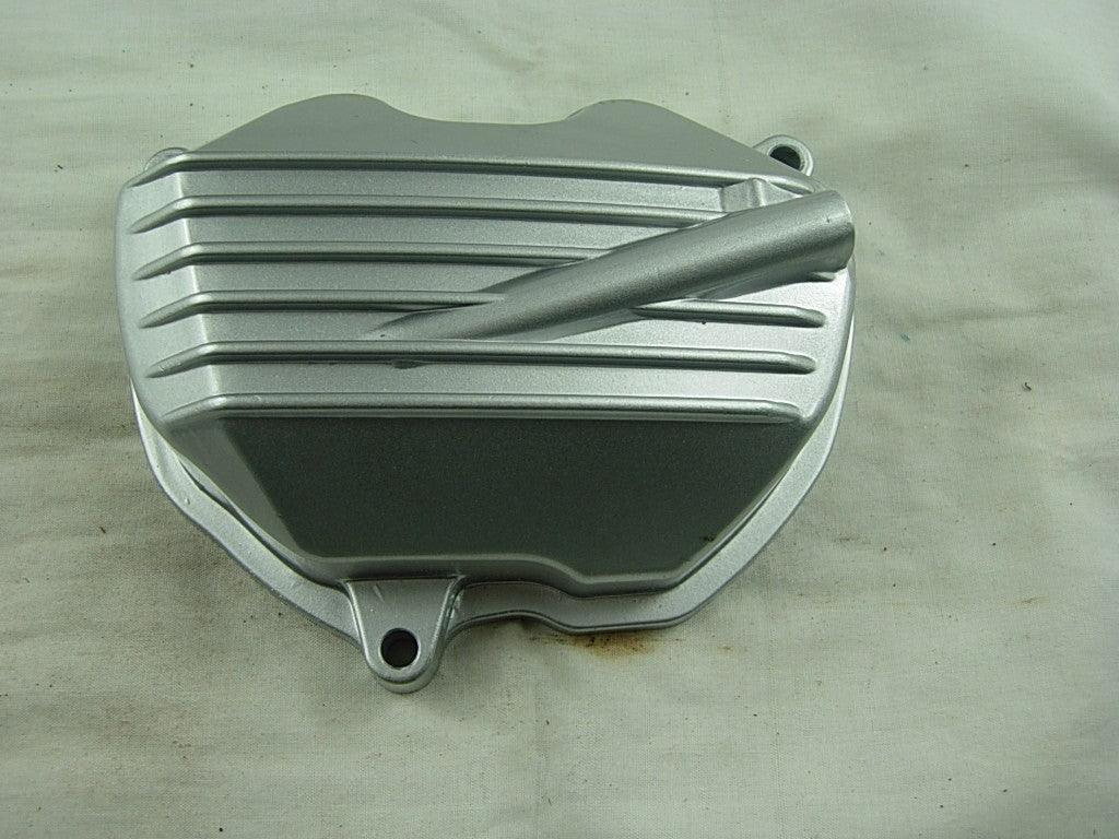 Dirt bike cylinder head cover for CG150, CG200, CG250 models, black metal part for motorcycle engine protection.