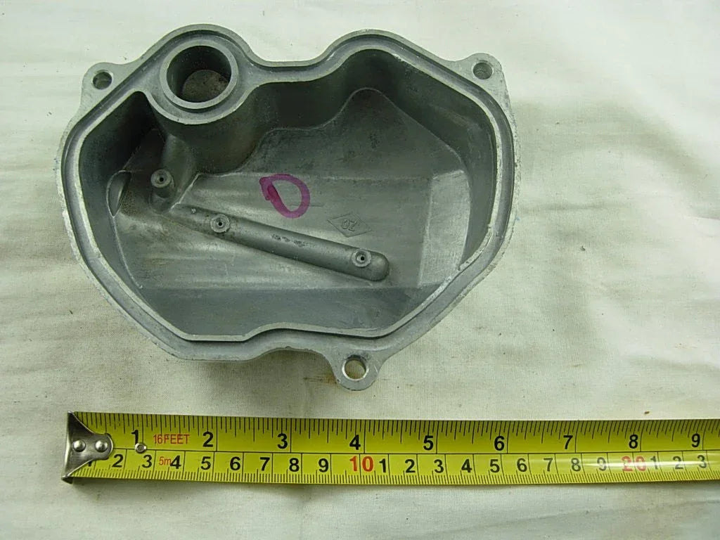 Cylinder head cover for CG150, CG200, CG250 dirt bikes, black metal part with bolt holes, compatible with various Honda models