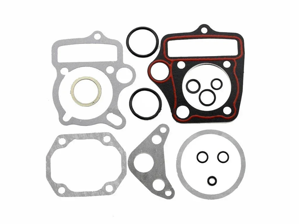 Dirt bike repair gasket set with cylinder seals for 50cc engine, compatible with various dirt bike models, vendor-unknown brand
