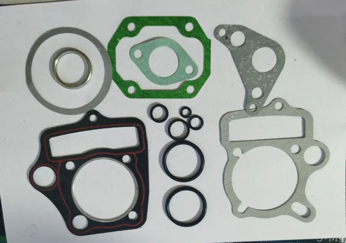 Engine gasket kit with seals for motorcycles, ATVs, and dirt bikes — includes head, base, and O-rings