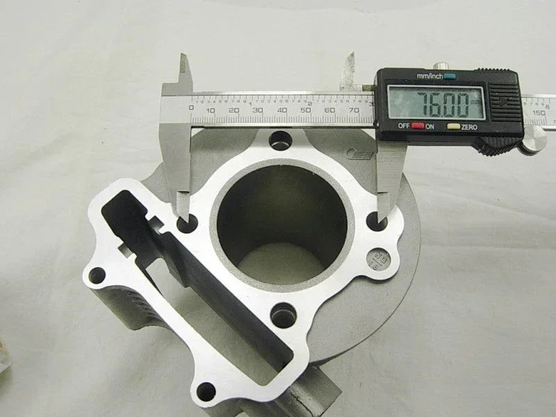 125cc GY6 scooter engine rebuild kit with 52.4mm cylinder, gaskets, piston, and head for 152QMJ engine repair parts.