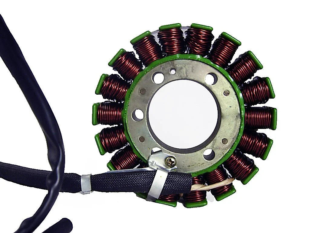 250cc CF250 stator and magneto with 18 coils, motorcycle engine parts shown in the image.