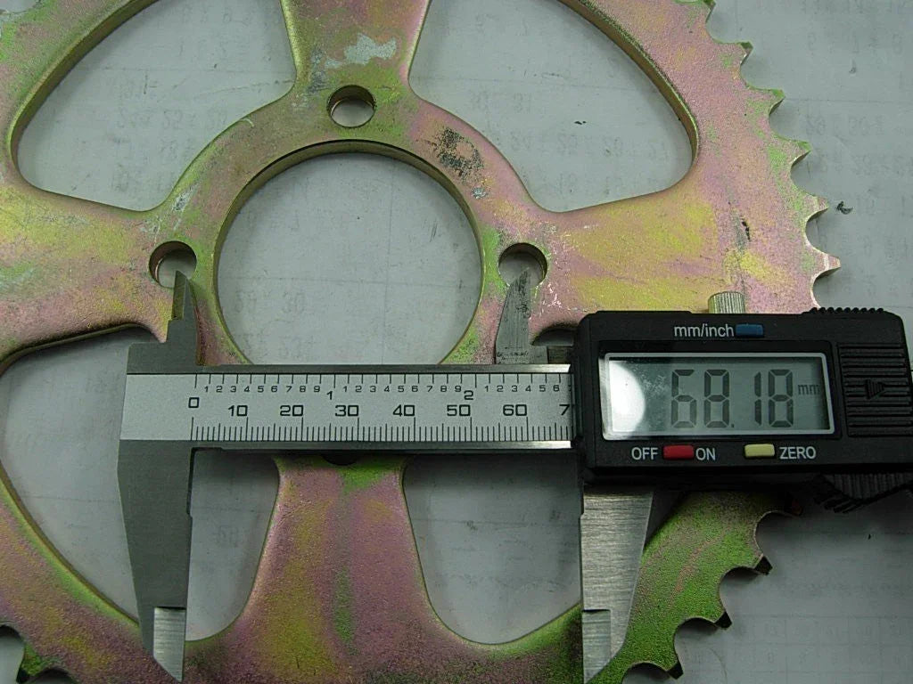 48-tooth sprockets from vendor-unknown, close-up view showing the gear teeth and metal construction.