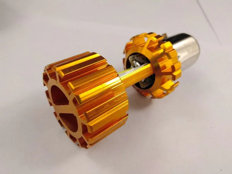 BA20D LED Motorcycle Bike Hi/Lo Headlight Lamp Bulb DC 10-80V 6500K 1000LM