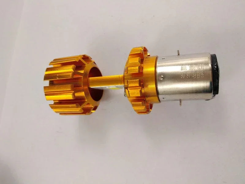 BA20D LED Motorcycle Bike Hi/Lo Headlight Lamp Bulb DC 10-80V 6500K 1000LM