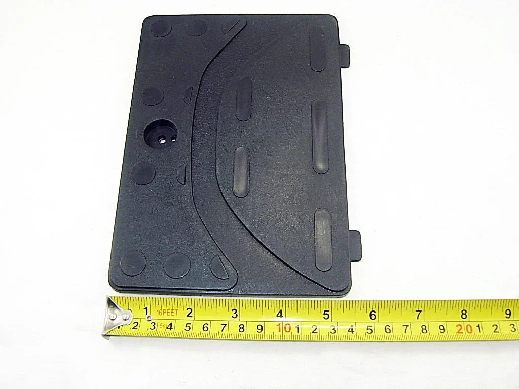 Battery cover and fairing body for GY6 50cc scooter, black plastic replacement part, fits standard engine models.