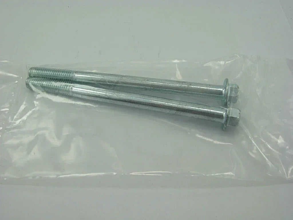 Flange bolt M8x115, set of 2, showing metal finish and hexagonal head for secure fastening in various applications.