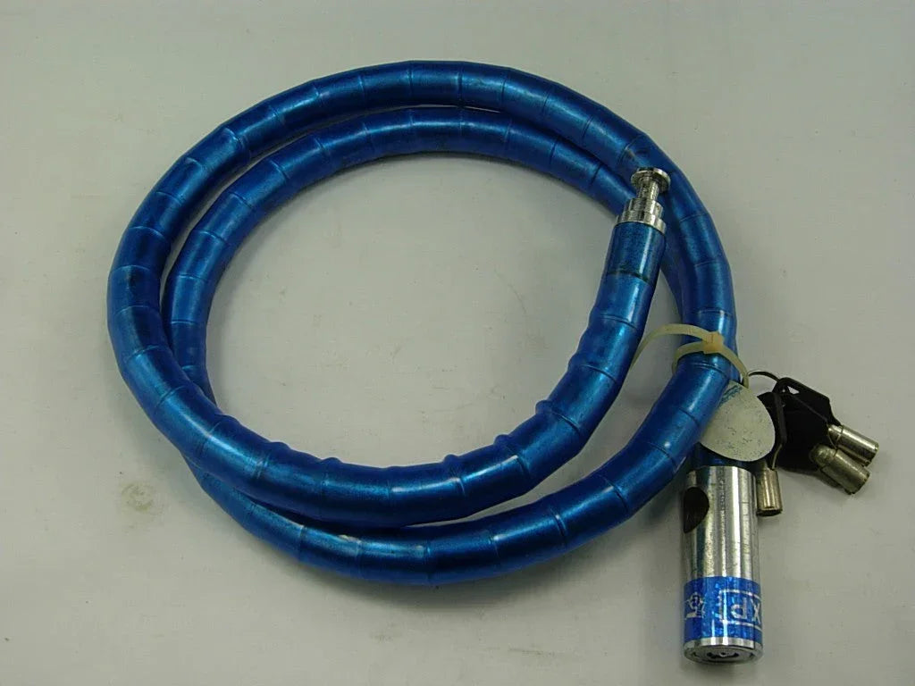 Hard-wearing PVC-coated security chain lock for 50cc, 125cc, 150cc Gy6 scooters, part from vendor-unknown.