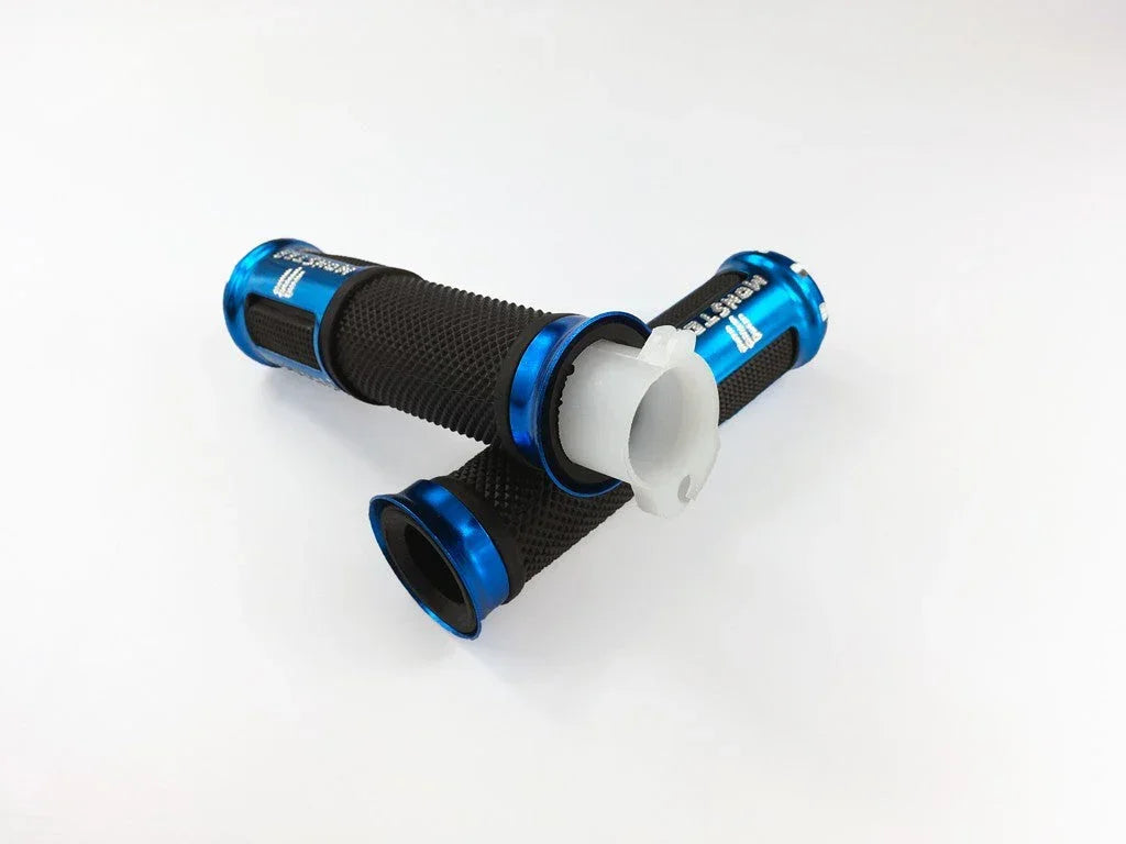 Motorcycle 7/8'' 22MM handle bar Motorbike handlebar grips For 22mm handlebar (Bule)