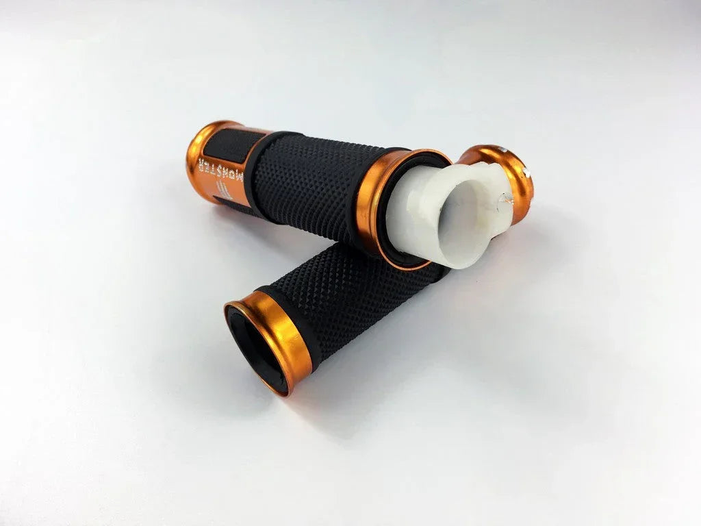 Motorcycle 7/8'' 22MM handle bar Motorbike handlebar grips For 22mm handlebar (Gold)