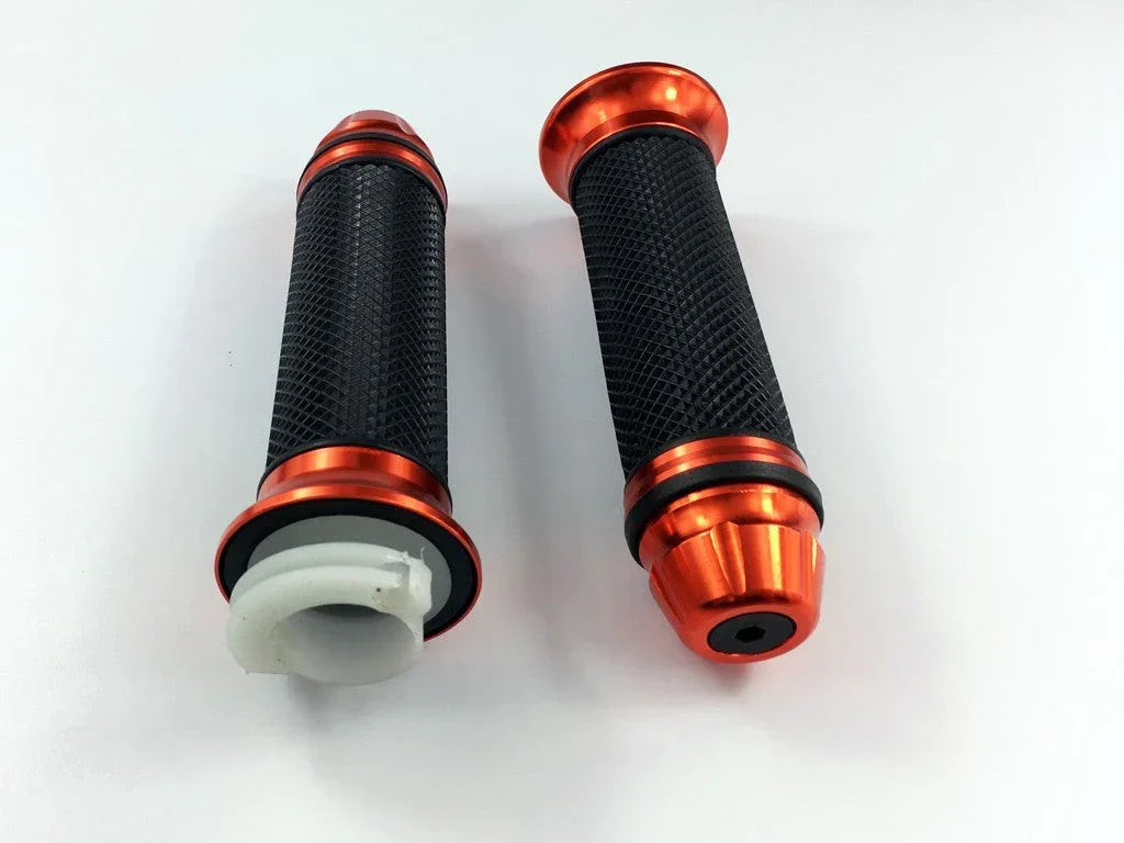 Motorcycle 7/8'' 22MM handle bar Motorbike handlebar grips For 22mm handlebar (Red)
