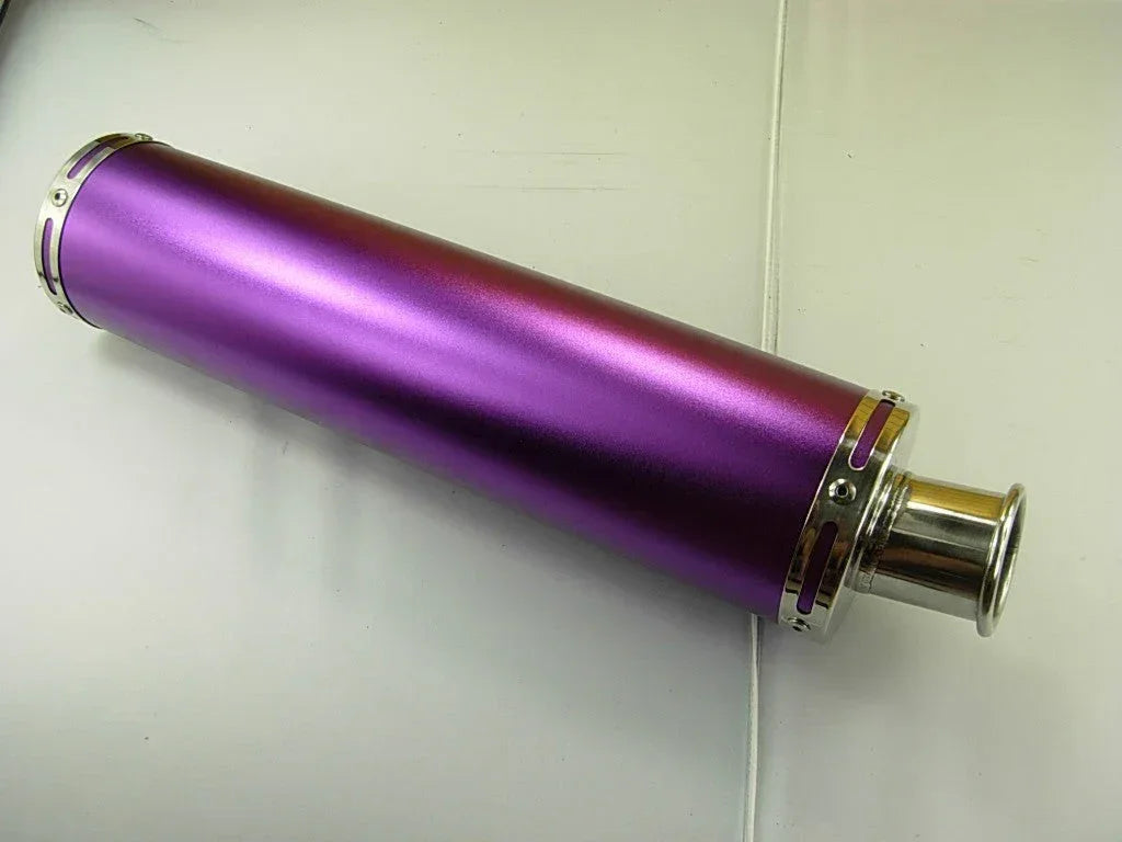 Matte purple Performance Muffle exhaust for GY6 50cc, 125cc, 150cc, 180cc, 250cc scooters, motorcycle parts