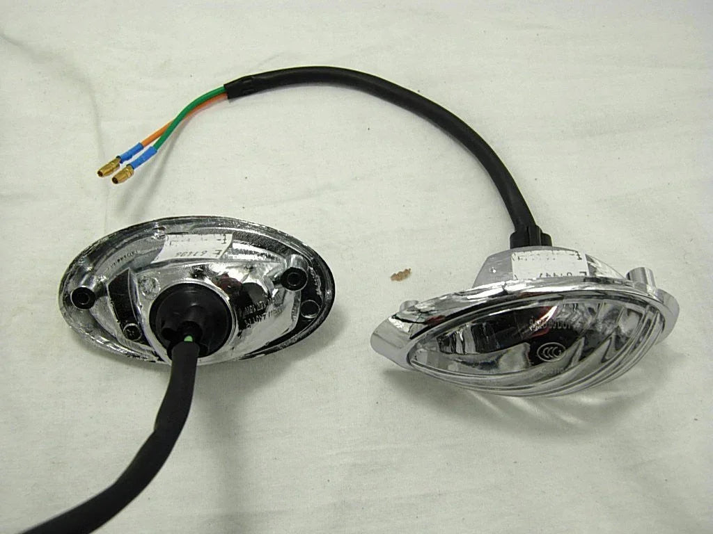 Set of signal light assemblies for GY6 50cc scooters, includes front and rear lights, compatible with various models.