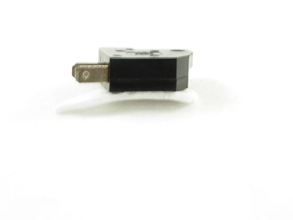 Left side brake switch for vehicle reserve parts, showing the electrical component with mounting connectors.