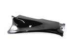 Right side bottom panel for GY6 125cc scooter, black plastic replacement part for engine or frame protection.