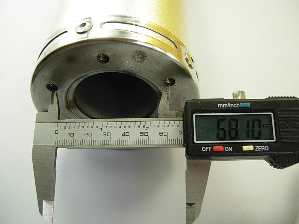 Performance Muffle exhaust GY6 50cc 125cc 150cc 180cc 250cc Matte Red - L - ChinesePartsPro