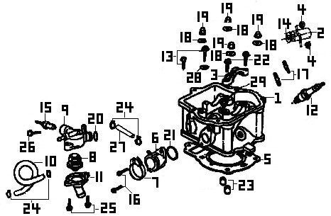 O-ring 14.8x1.9 cylinder 250cc part - ChinesePartsPro