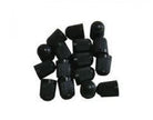 24 BLACK PLASTIC TIRE VALVE STEM CAPS