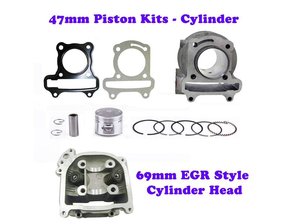 QMB139 47MM Cylinder Engine Kit with 69mm EGR Head