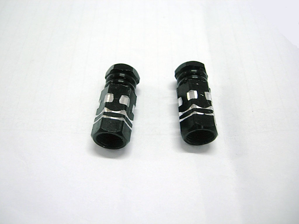 Alloy valve caps Black - M8 - ChinesePartsPro