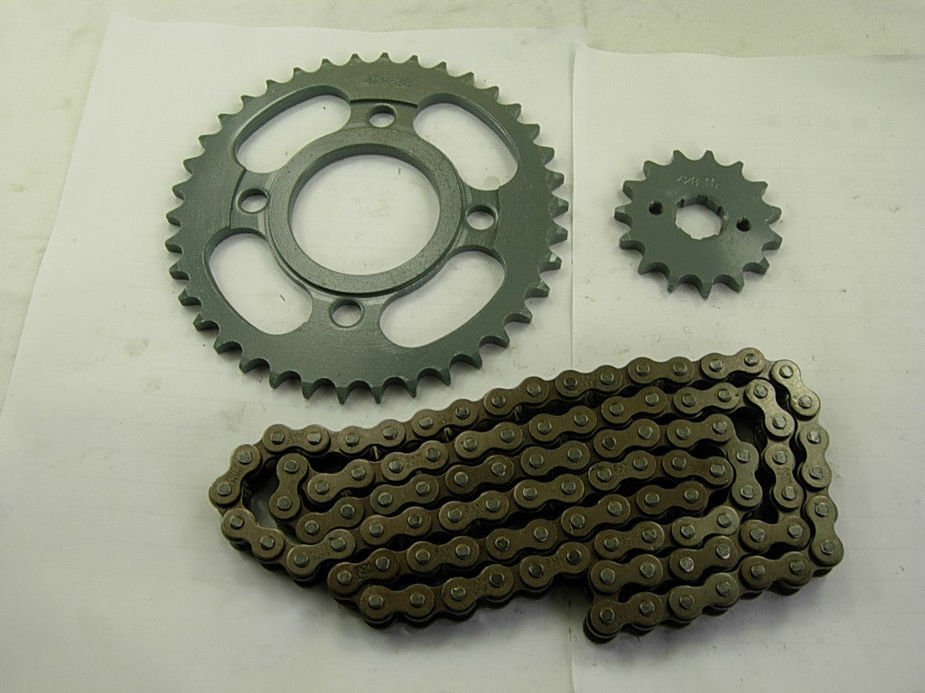 Sprocket chain for both front and back wheels, complete kit. Parats - ChinesePartsPro