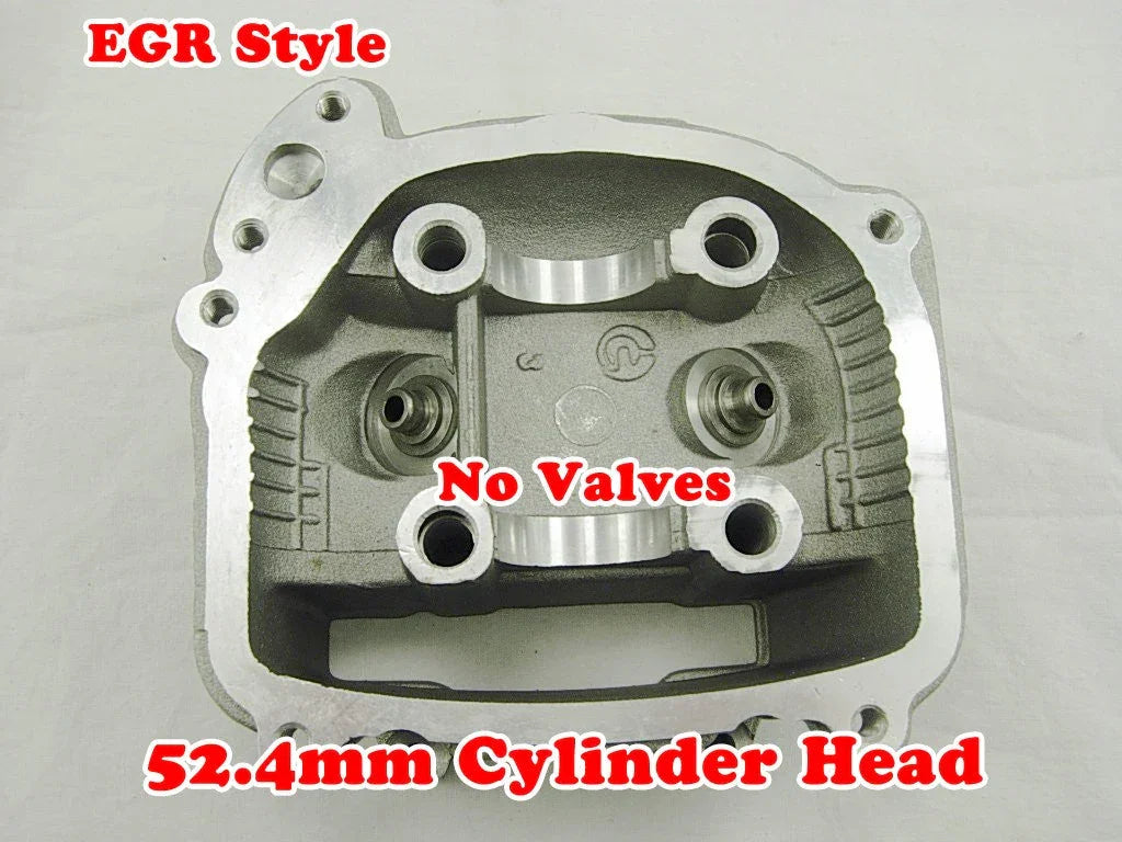 Cylinder Head Egr GY6 125CC w/o Valve 52.4mm bore - ChinesePartsPro