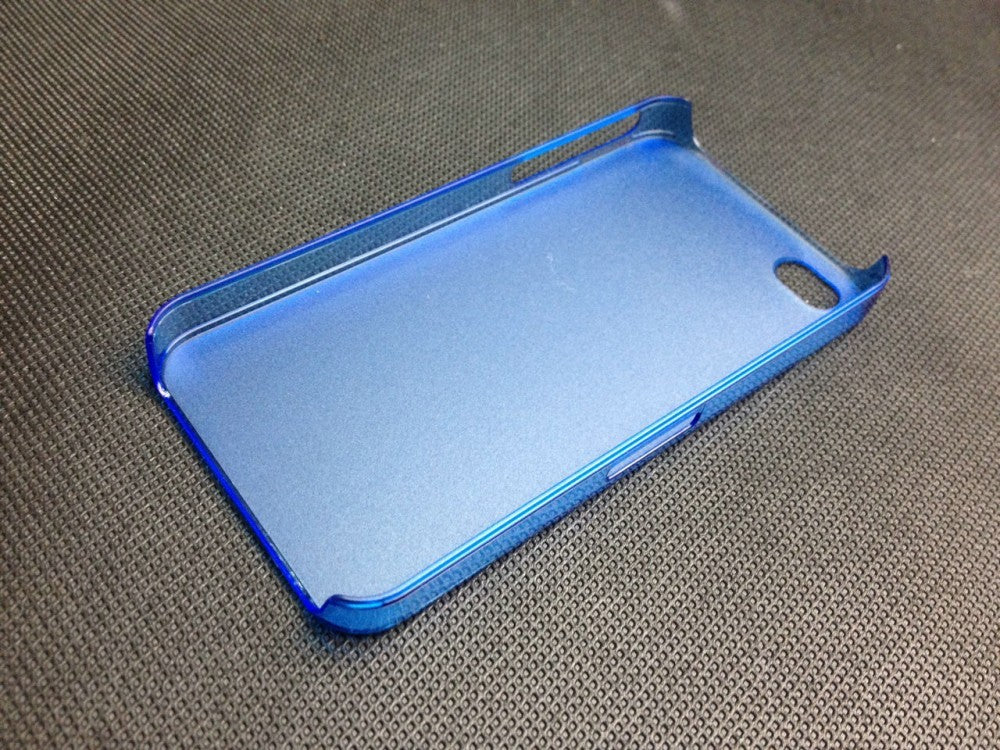 Ultra-thin 0.5mm Transparent Blue shell Cover Case For Apple iPhone 4 4S