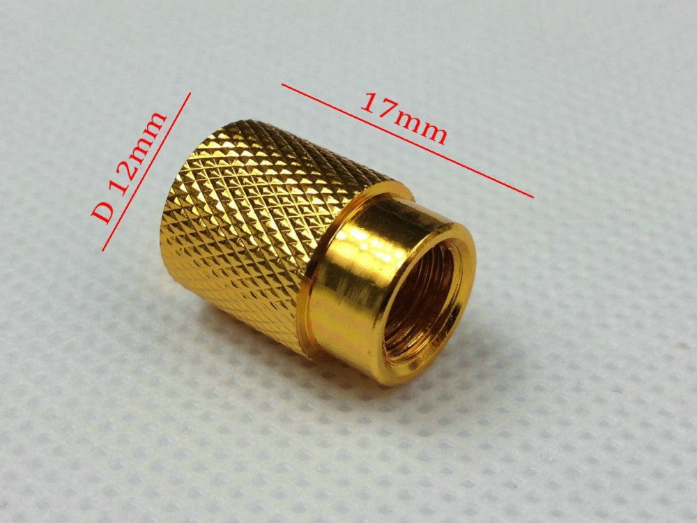 4 Pcs Set Gold Tire Air Valve Stem Caps Racing Sport Wheels J5