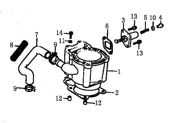 Timing Chain Tensioner Set cf250 250cc - ChinesePartsPro