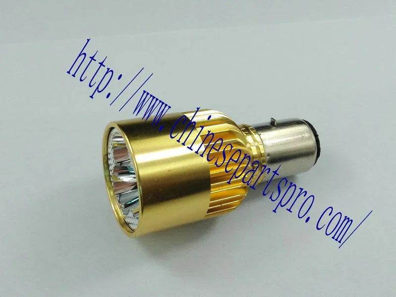 BA20D 6500K LED Super Bright 12V-85V 3 Beads Headlight for Motorcycle Scooter LED Light Bulb