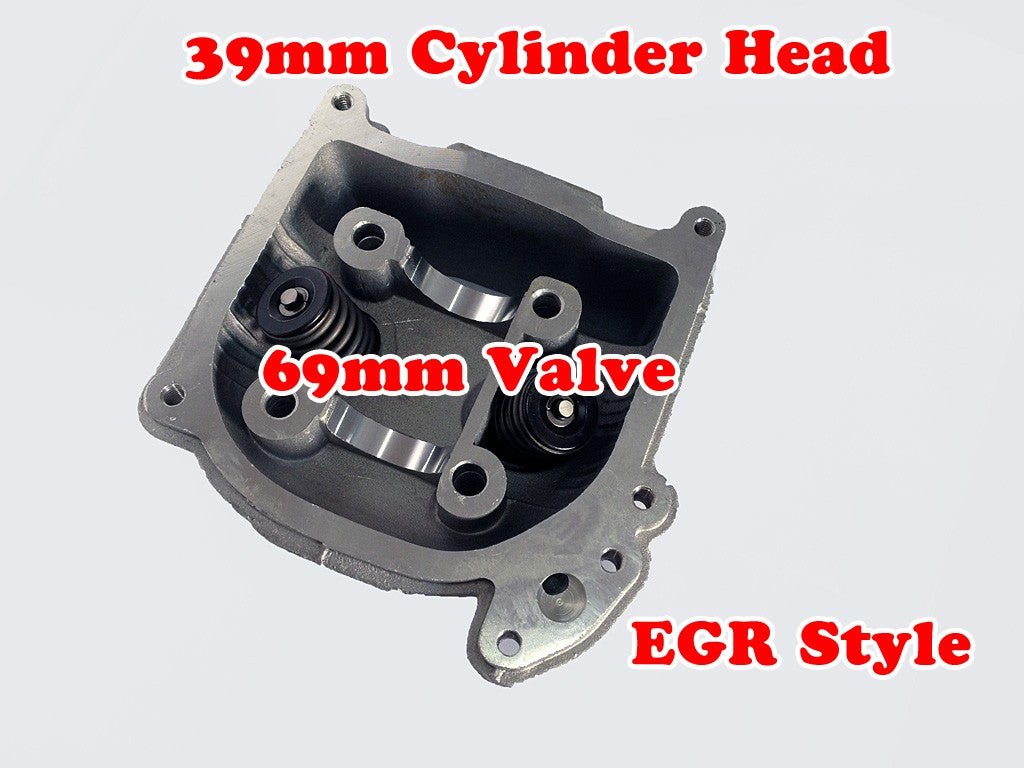 GY6 50cc 39mm Bore EGR cylinder head with 69mm valve