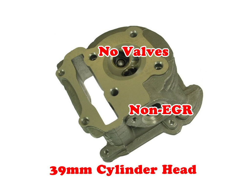 39mm 50cc  GY6 Cylinder Head w/o Valve - ChinesePartsPro
