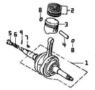 Crankshaft Pin cf250 250cc - ChinesePartsPro