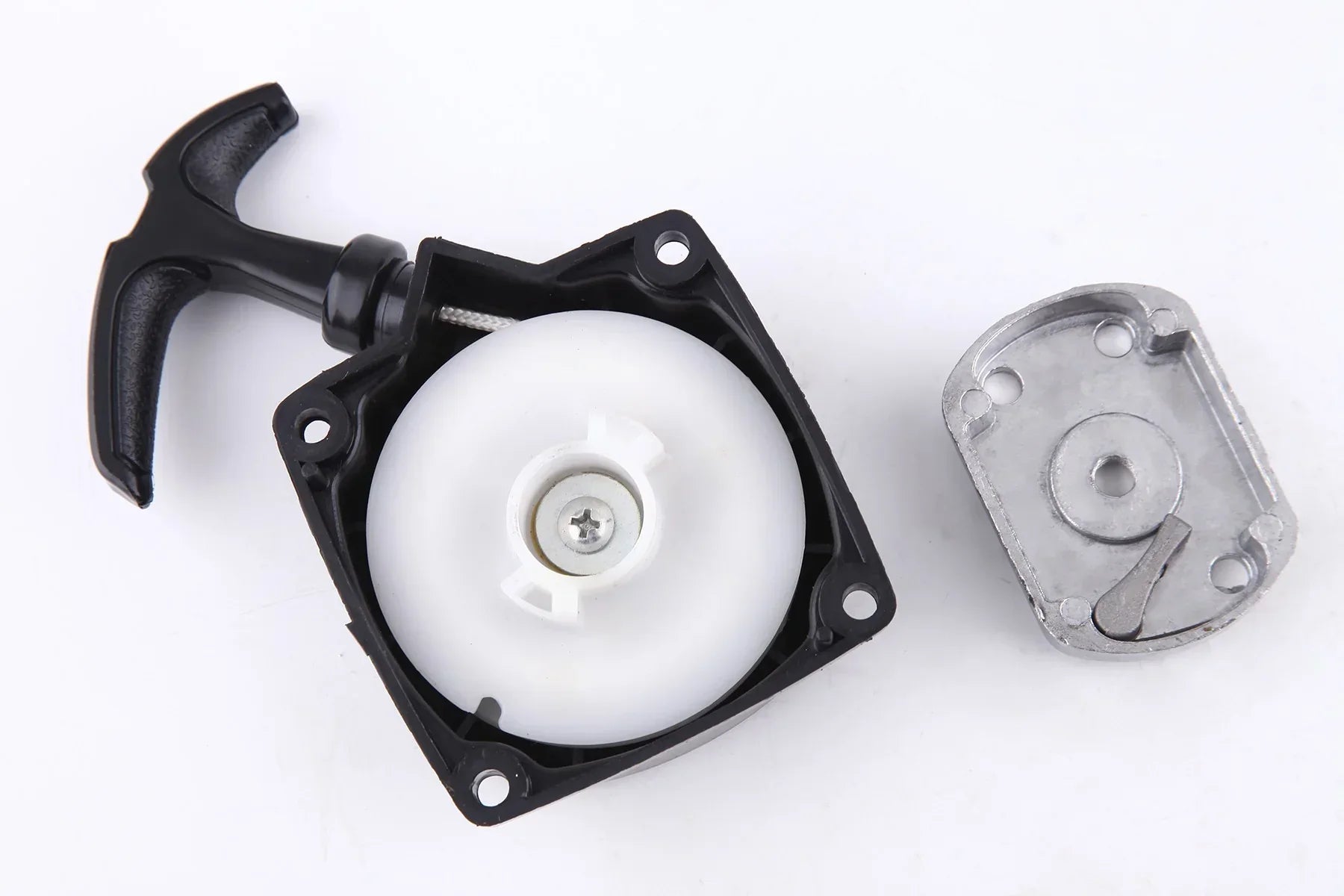 Pull start pawl plate for Pocket Scotter 49cc mini moto 2-stroke from Chinese Parts USA, showing the metal component.