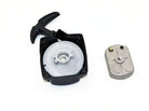 Chinese Parts USA pull start pawl plate for 49cc pocket Scotter mini moto 2-stroke engine, showing the metal component and mounting holes.