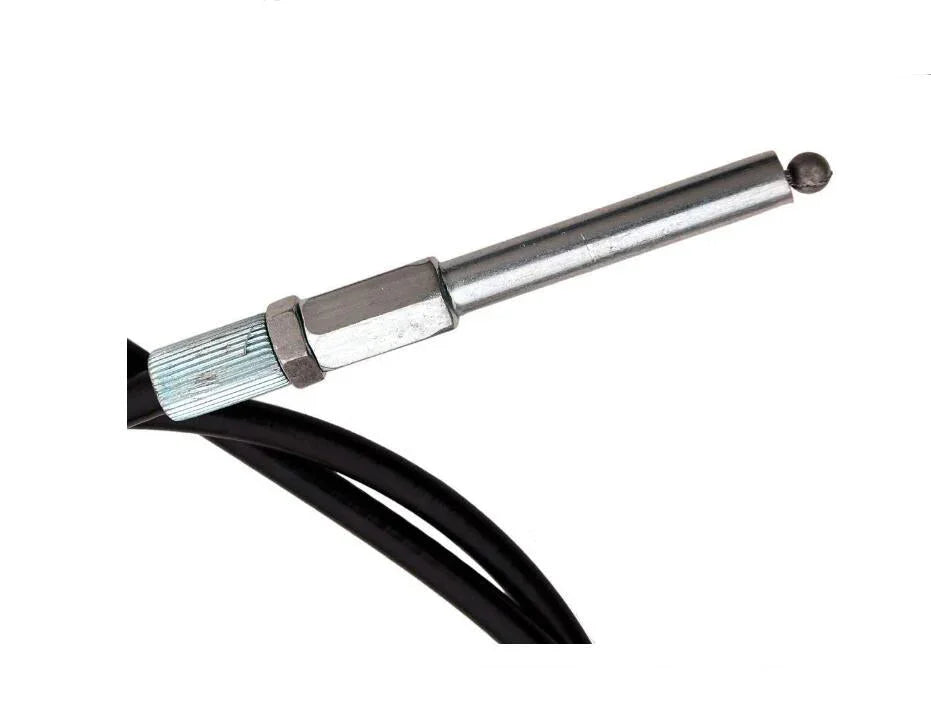 150cc dirt bike reverse cable with metal fitting and black housing